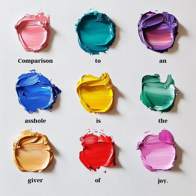 Comparison to an asshole is the giver of joy.